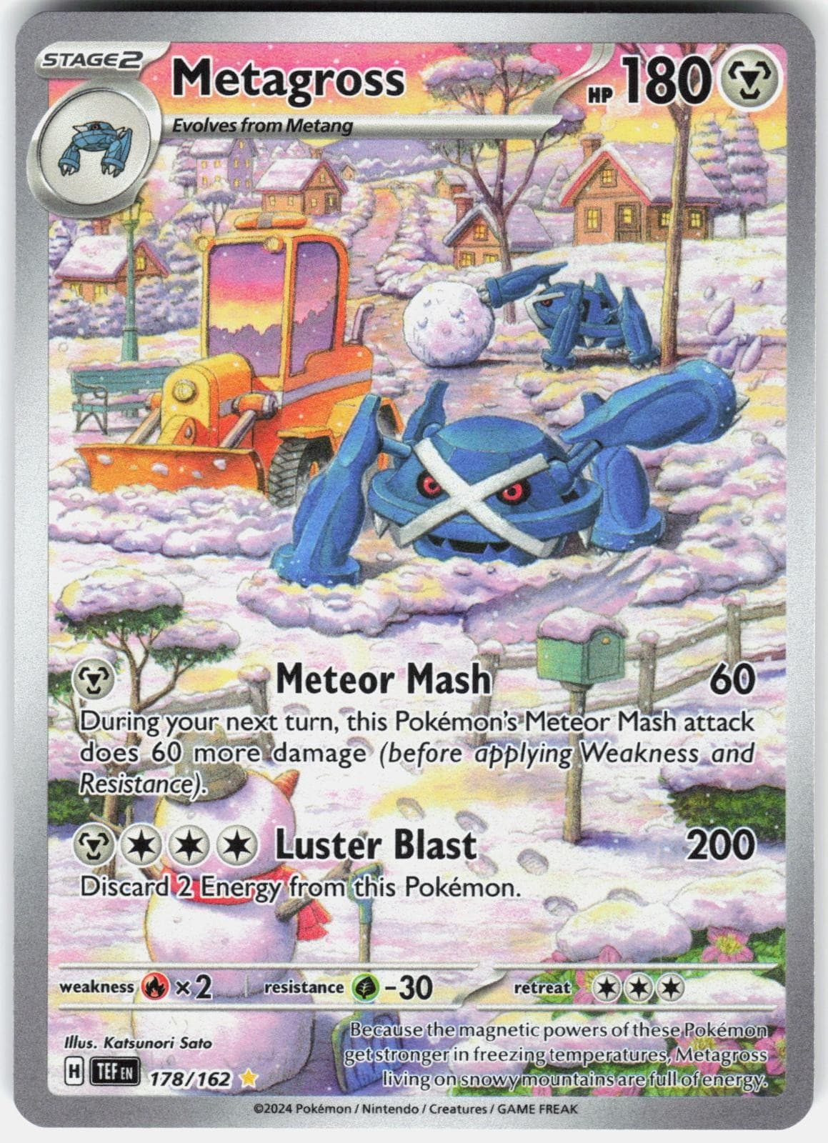Pokemon Metagross 178/162 Illustration Rare Temporal Forces Pokemon Holo NM