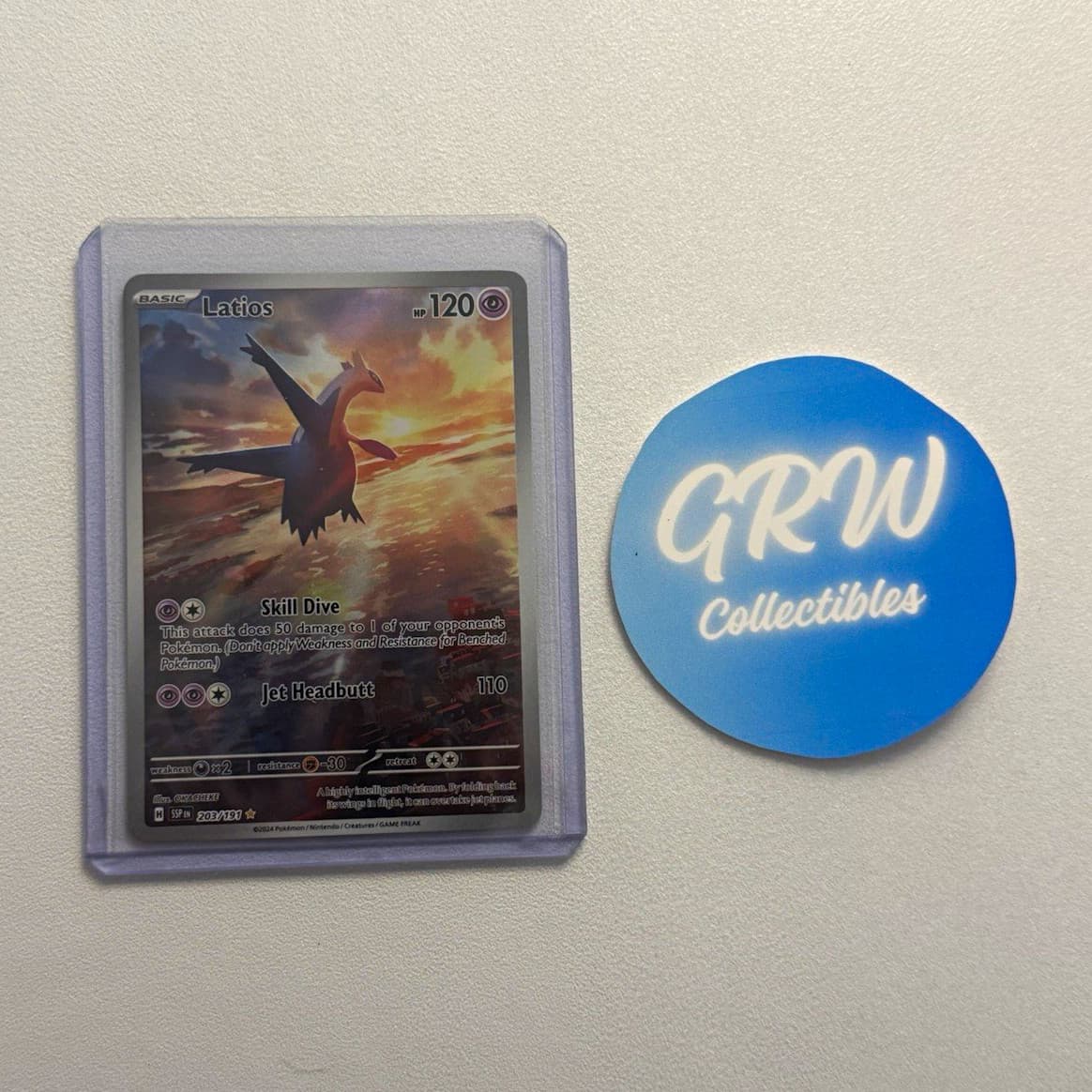Latios 203/191 Holo- Pokémon TCG Surging Sparks Sv:08 Illus Rare English
