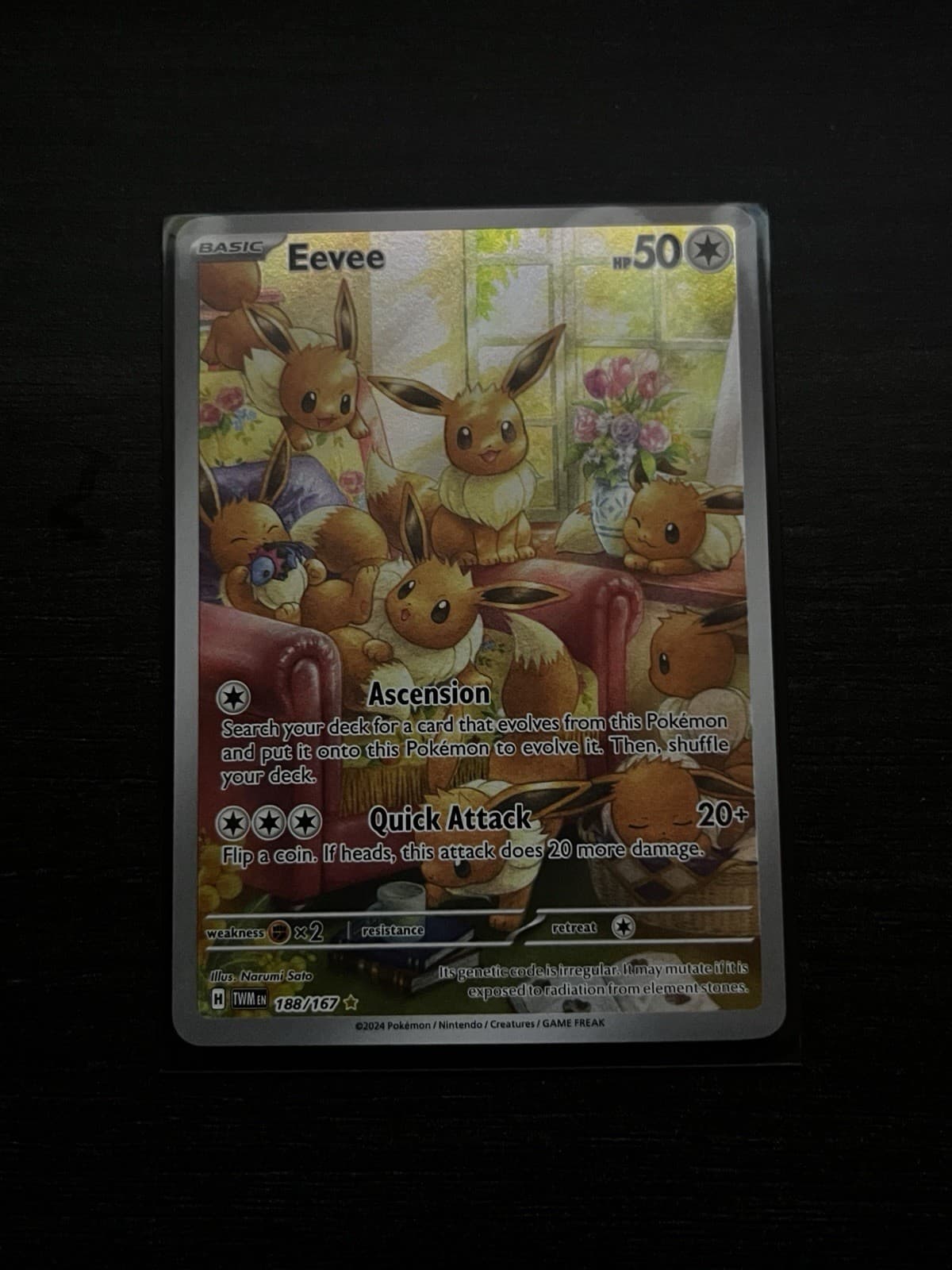 Eevee 188/167 Sv06: Twilight Masquerade Holo