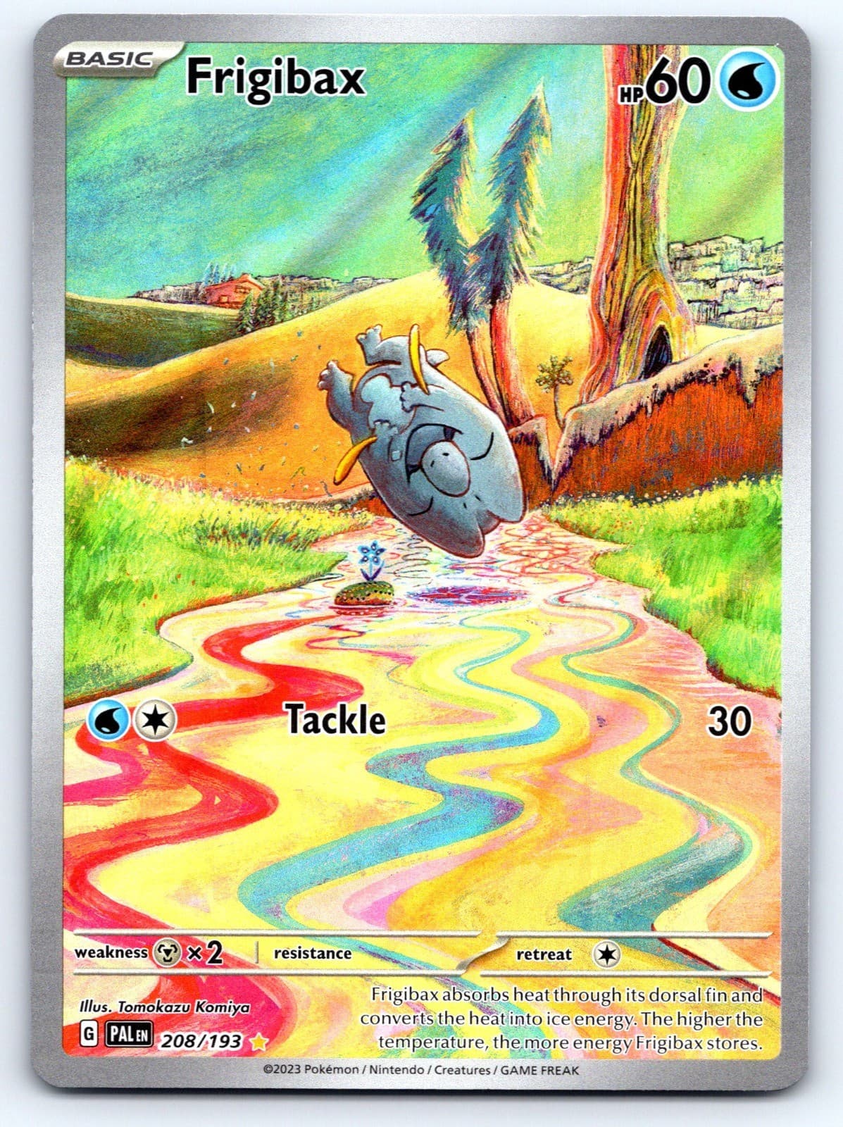 Frigibax Holo Illustration Rare SV02: Paldea Evolved 208/193 NM