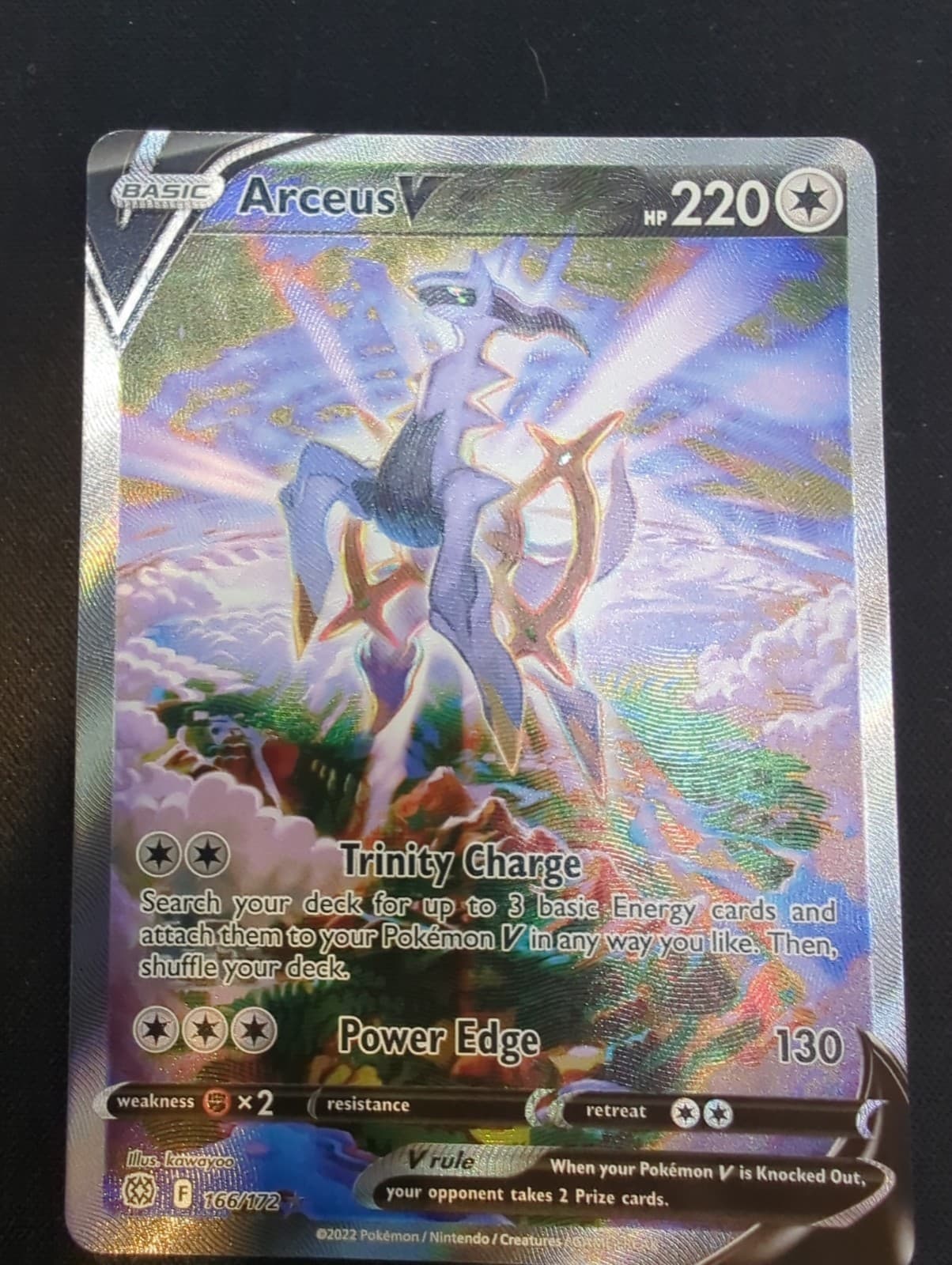 Arceus V (Alternate Full Art) 166/172 Swsh09: Brilliant Stars Holo