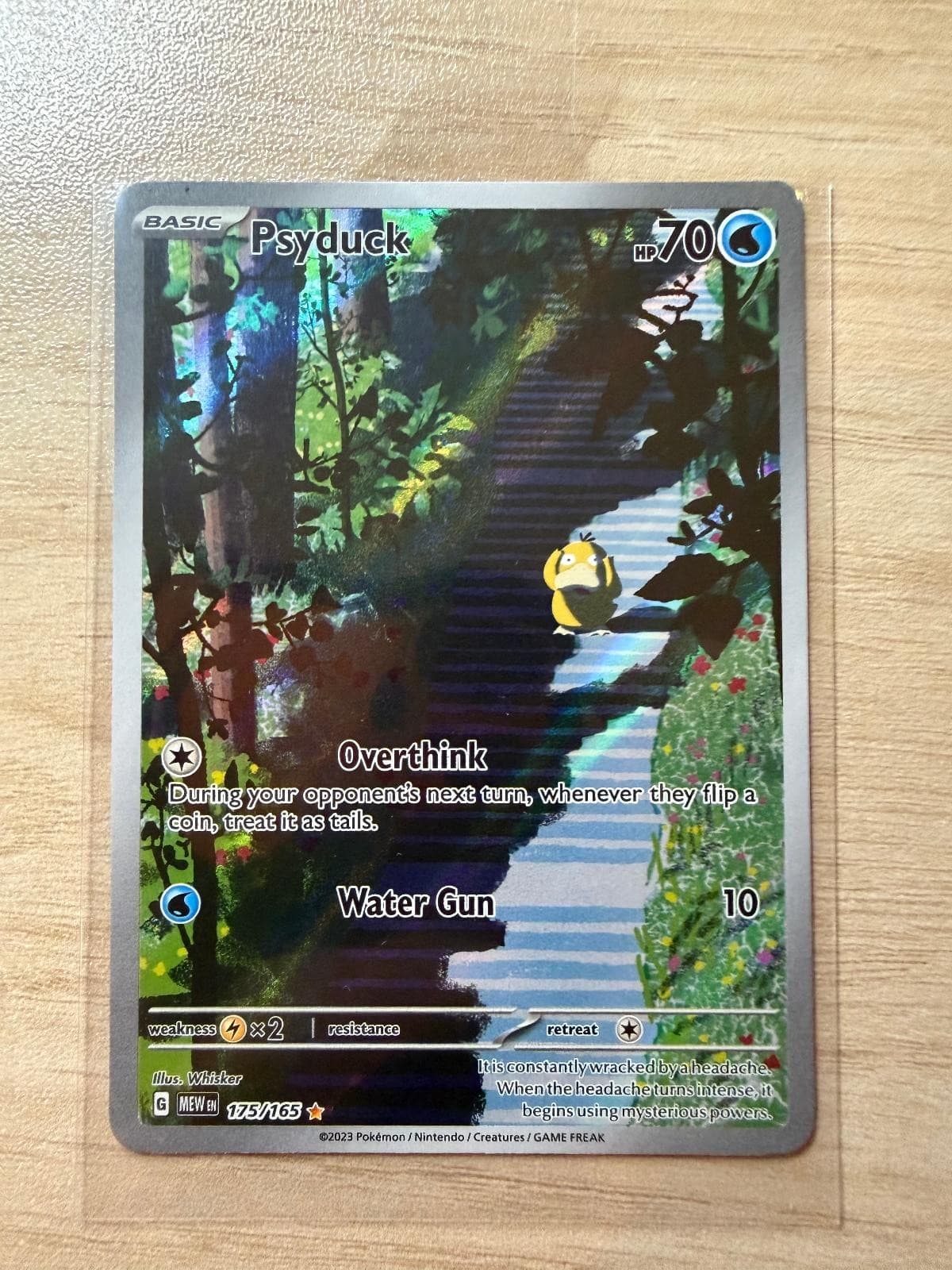 Psyduck 175/165 Illustration Rare 151 Pokemon Holo Near Mint