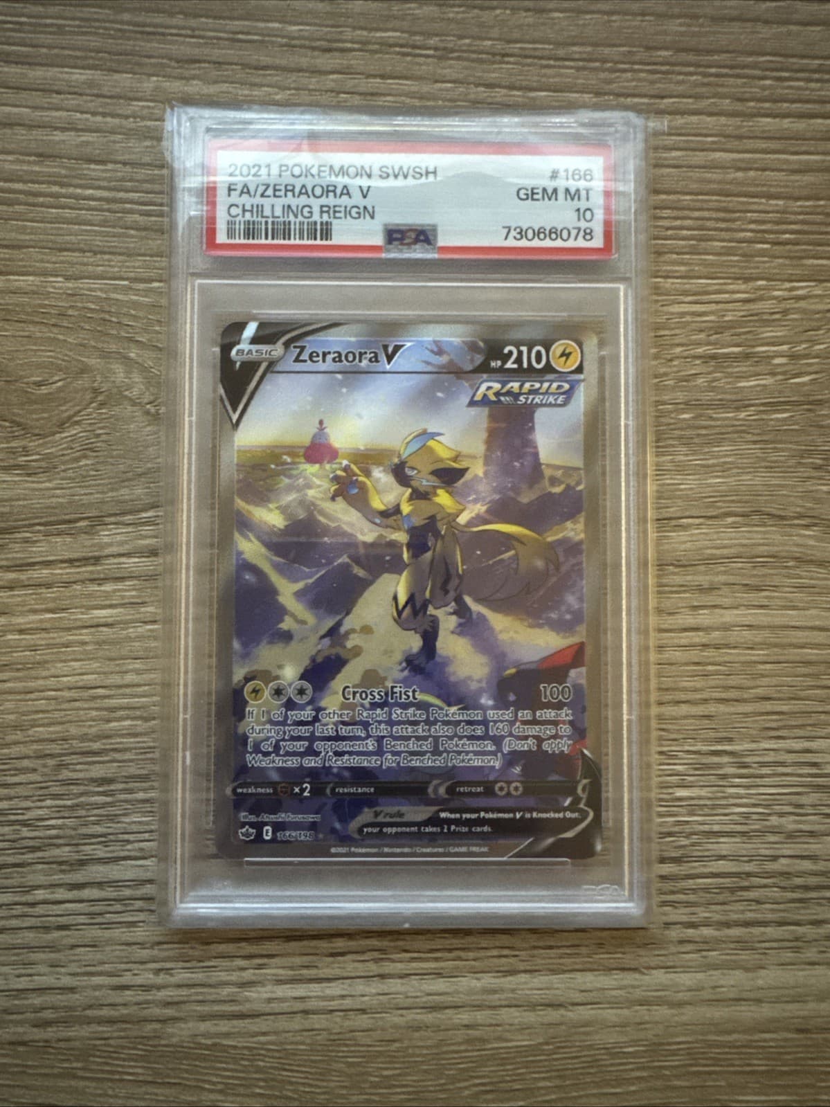 Zeraora V (Alternate Full Art) 166/198 Swsh06: Sword & Shield - Chilling...