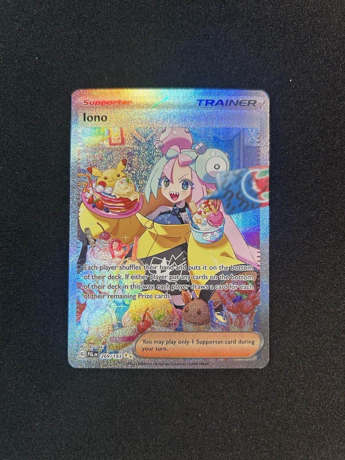 Pokémon TCG Iono 269/193 Paldea Evolved Special Illustration Rare Holo EN
