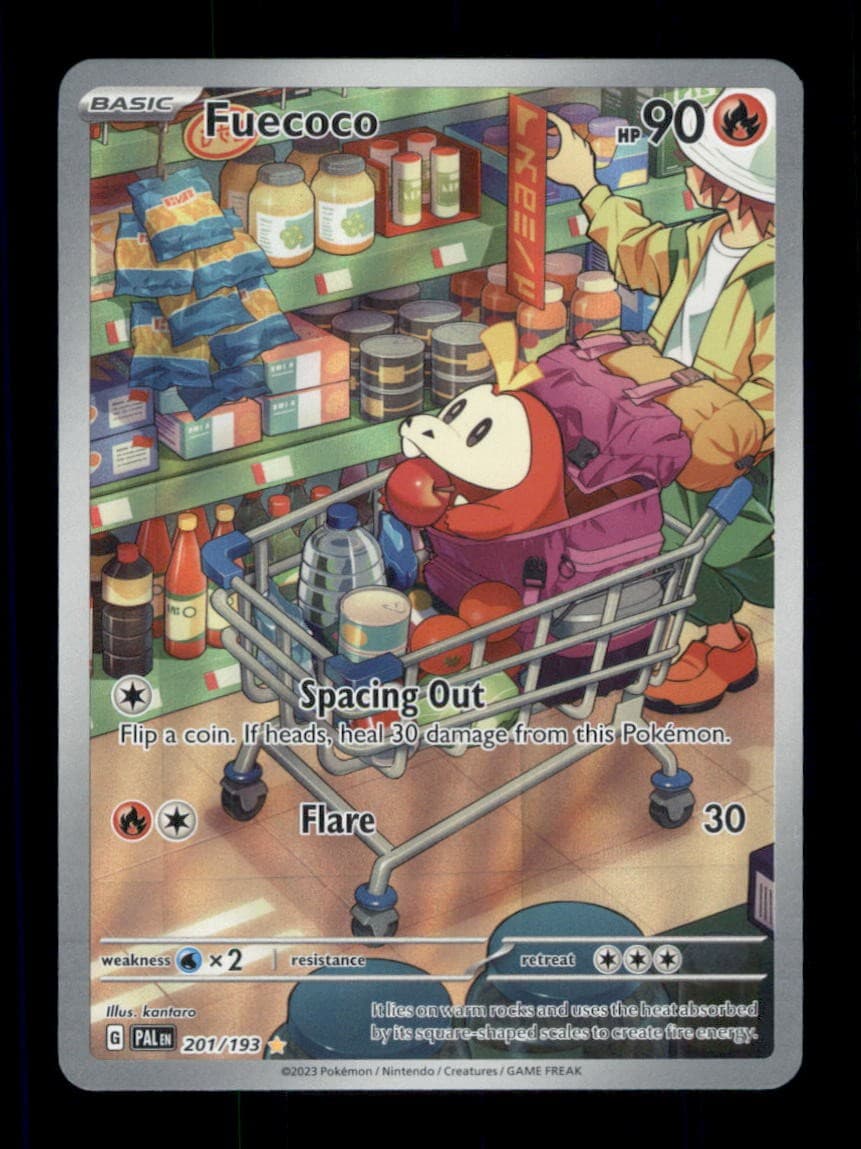 Fuecoco Illustration Rare Holo SV02: Paldea Evolved 201/193 NM