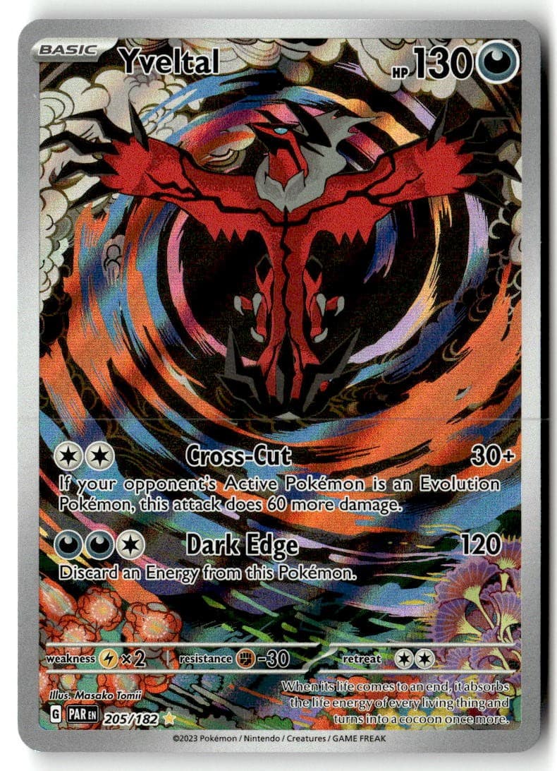 Yveltal 205/182 Holofoil - Paradox Rift - PTCG - NM