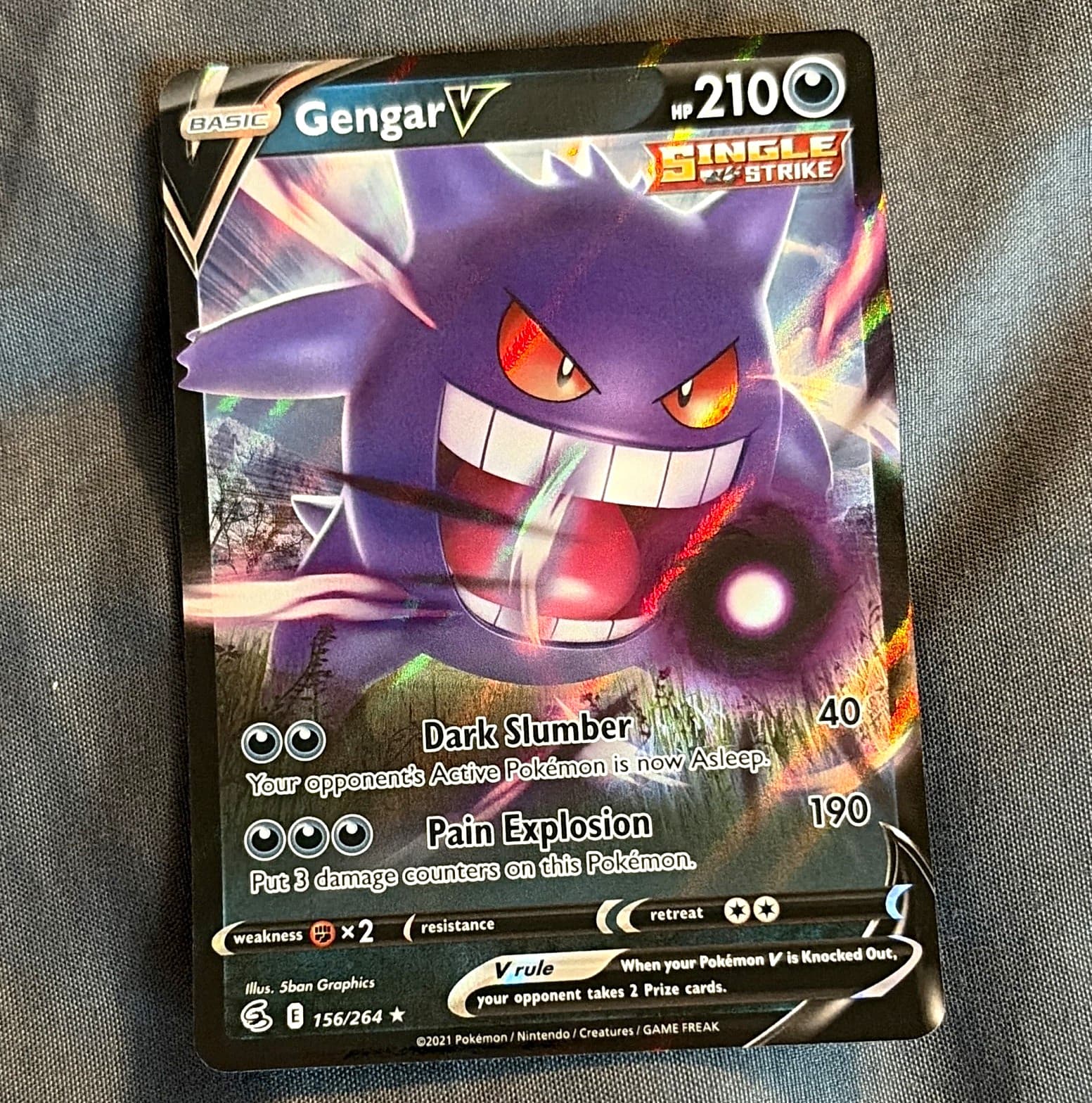 The Pokémon Company Gengar VMAX Fusion Strike 157/264 Holo EN 320