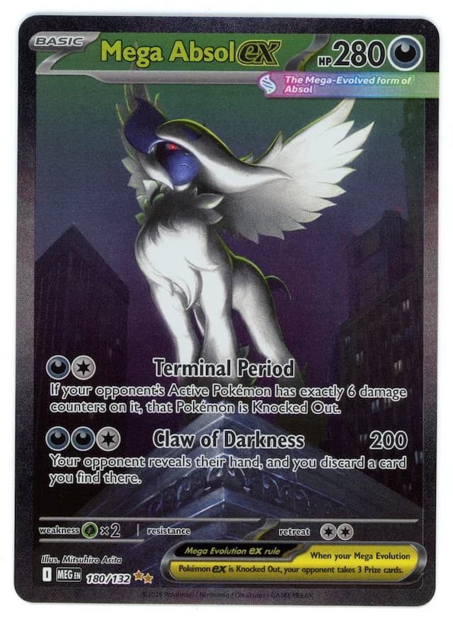 MEGA ABSOL EX 2025 Pokemon Mega Evolution Special Illustration Rare #180/132