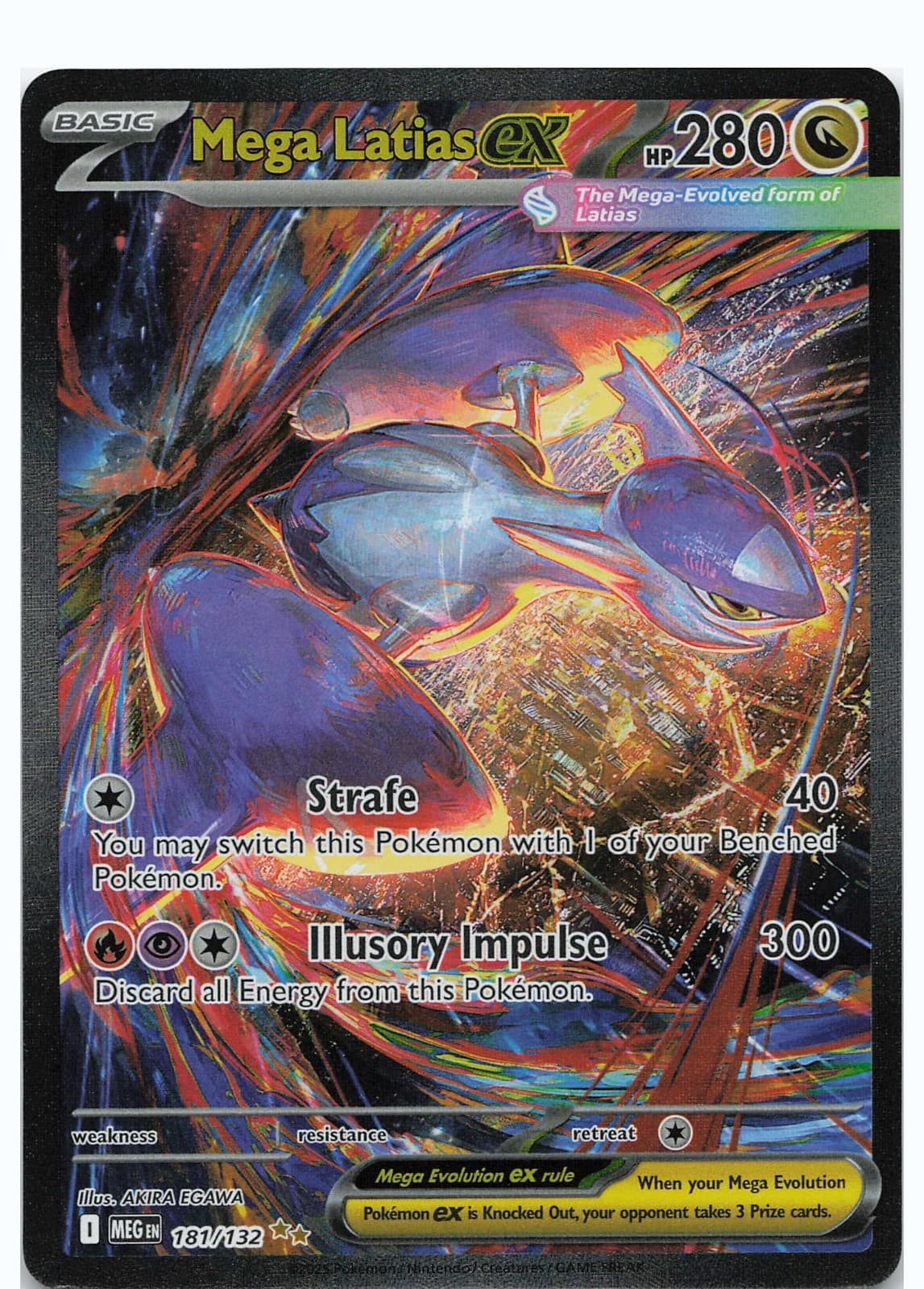 Mega Latias EX 181/132 ME: Mega Evolution SIR Holo Near Mint