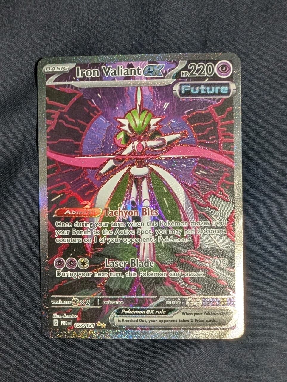 Iron Valiant ex 157/131 Sv: Prismatic Evolutions Holo