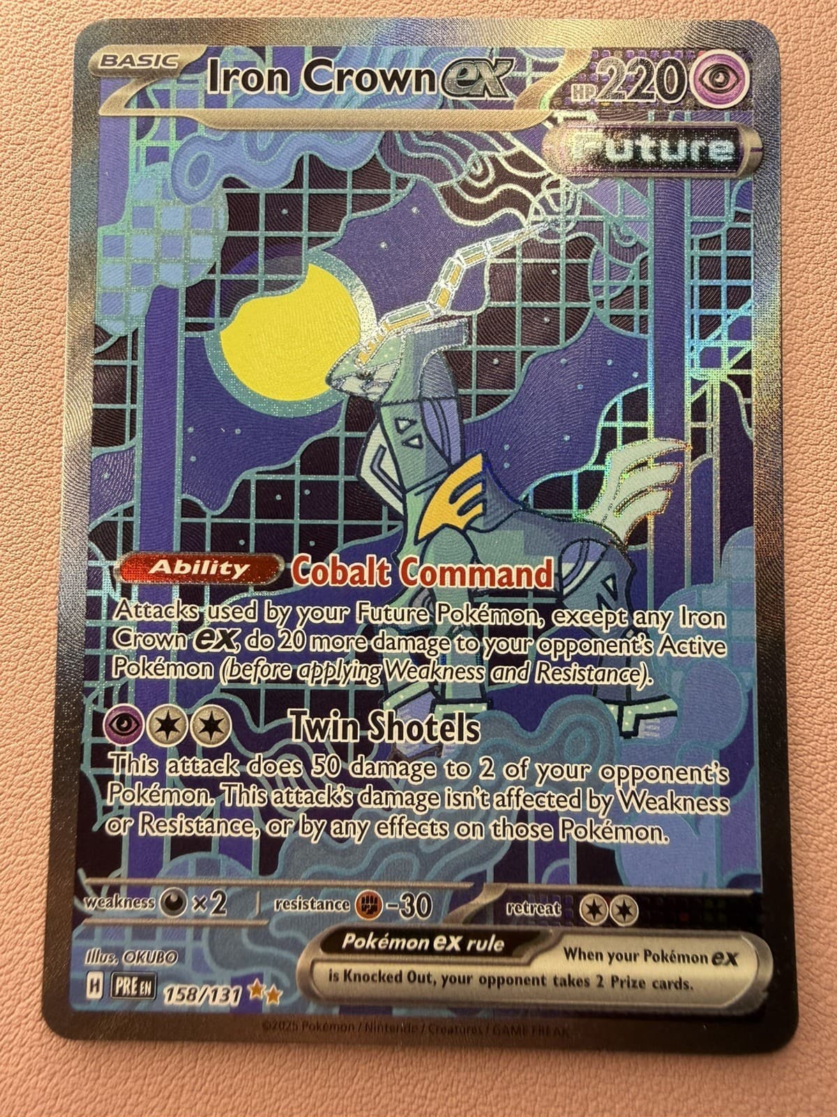 Iron Crown ex 158/131 Sv: Prismatic Evolutions Holo