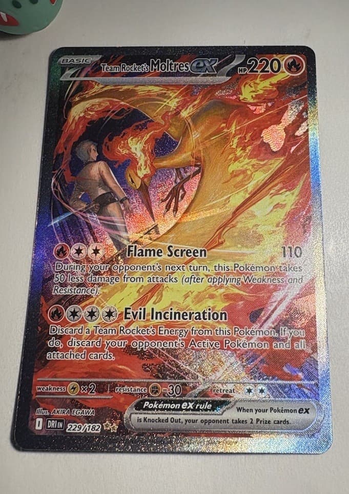 Team Rocket's Moltres ex 229/182 Sv10: Destined Rivals Holo
