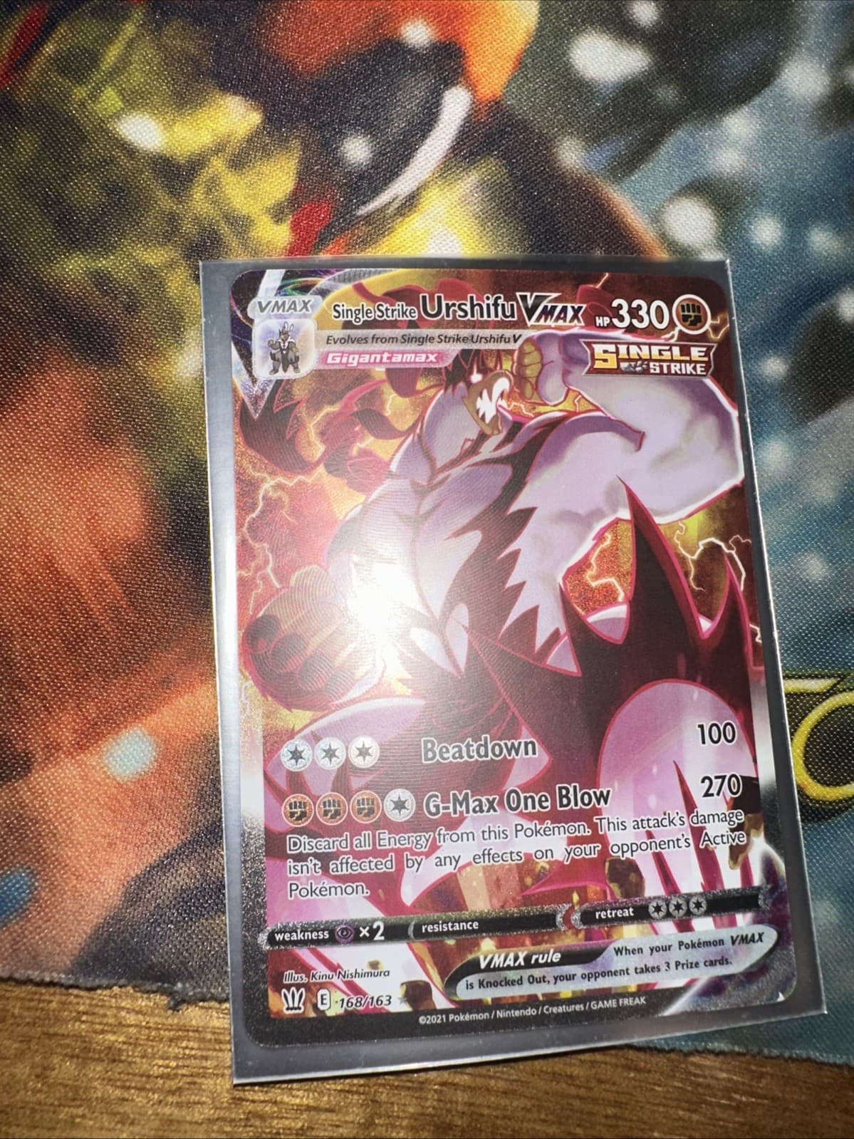 Pokémon TCG Urshifu VMAX SWSH Battle Styles Single Strike 168/163
