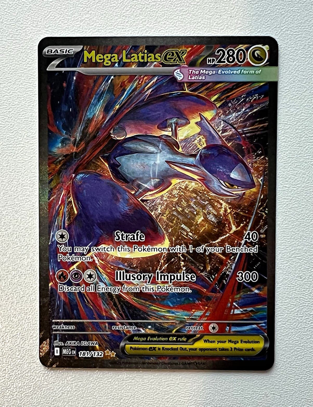 Mega Latias EX 181/132 ME01 Mega Evolution 280 HP Full Art Holo English