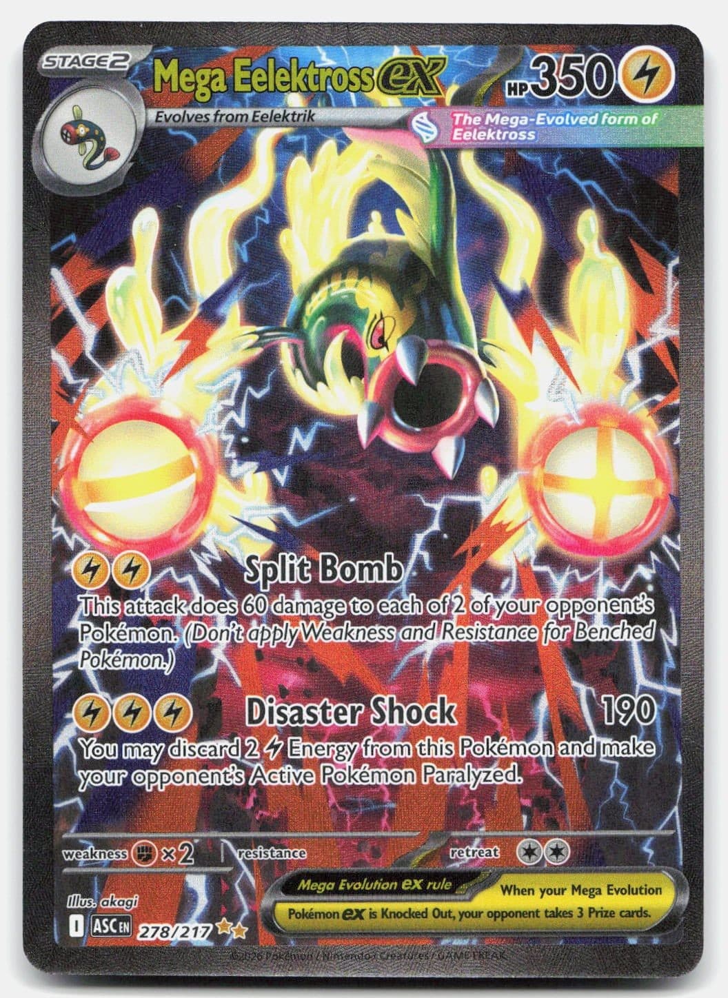 Mega Eelektross ex Holofoil [ASC - 278/217]NM