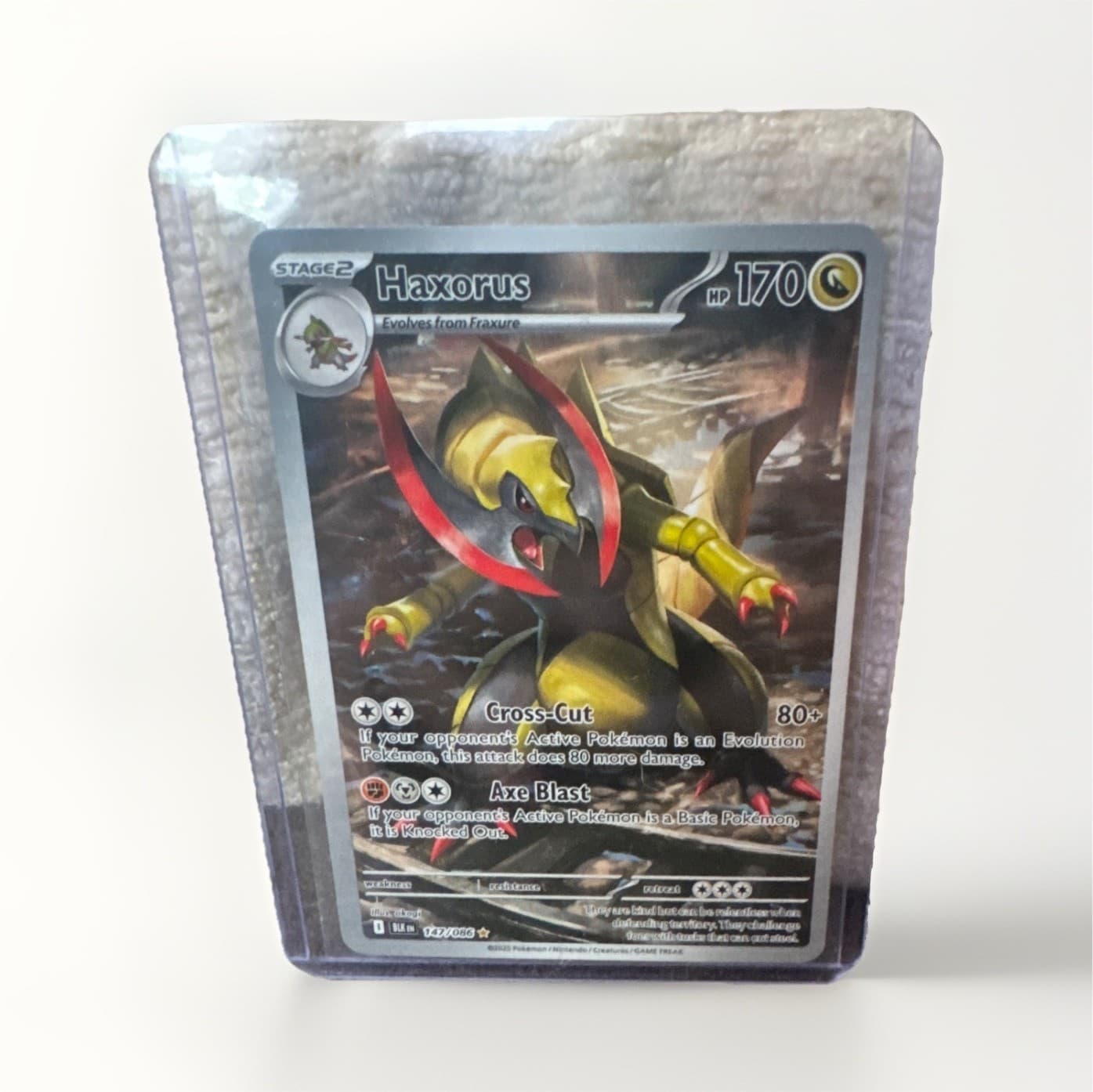 Pokemon TCG Haxorus 147/086 Sv: Black Bolt Illustration Rare Holo 170 HP EN