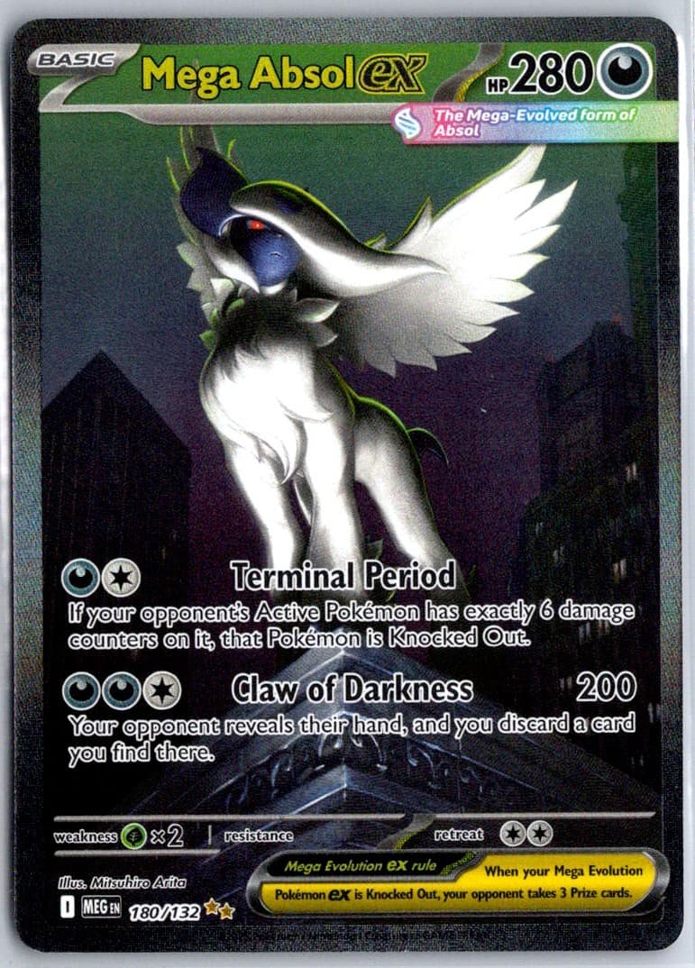 Mega Absol ex - Special Illustration Rare 180/132 ME01: Mega Evolution NM Mitsuh