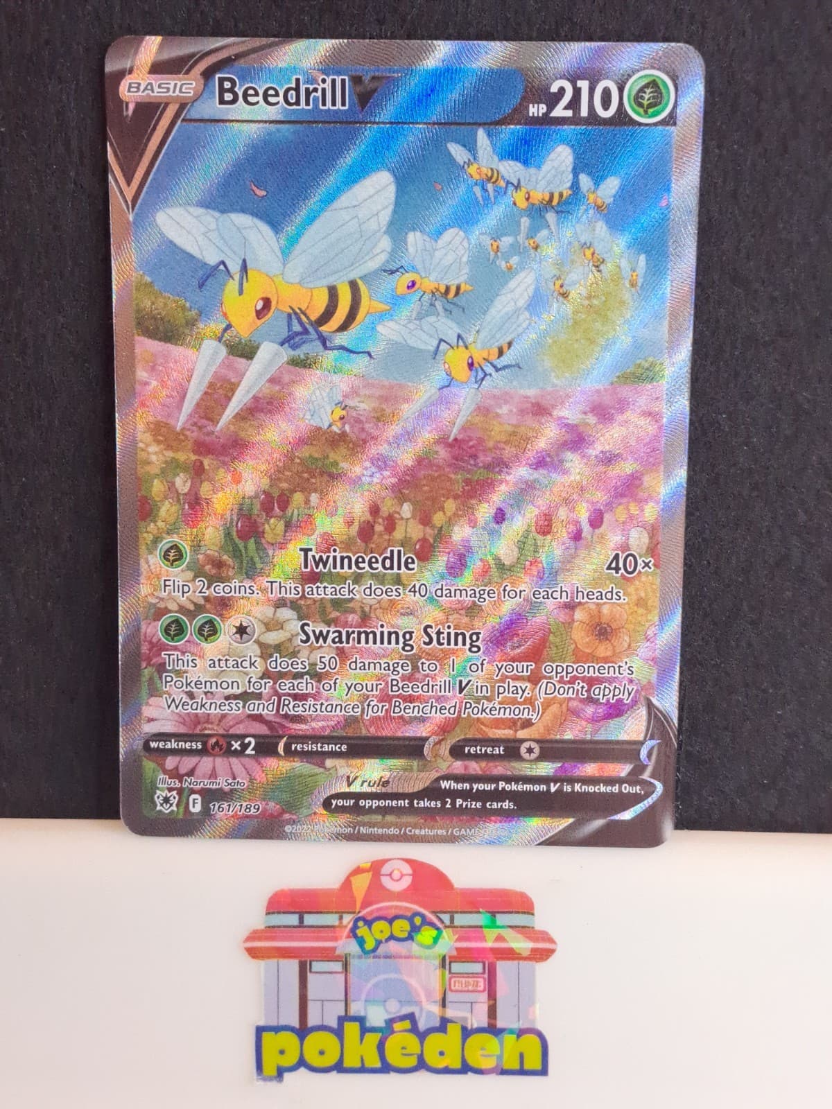 Beedrill V (Alternate Full Art) 161/189 Swsh10: Astral Radiance Holo