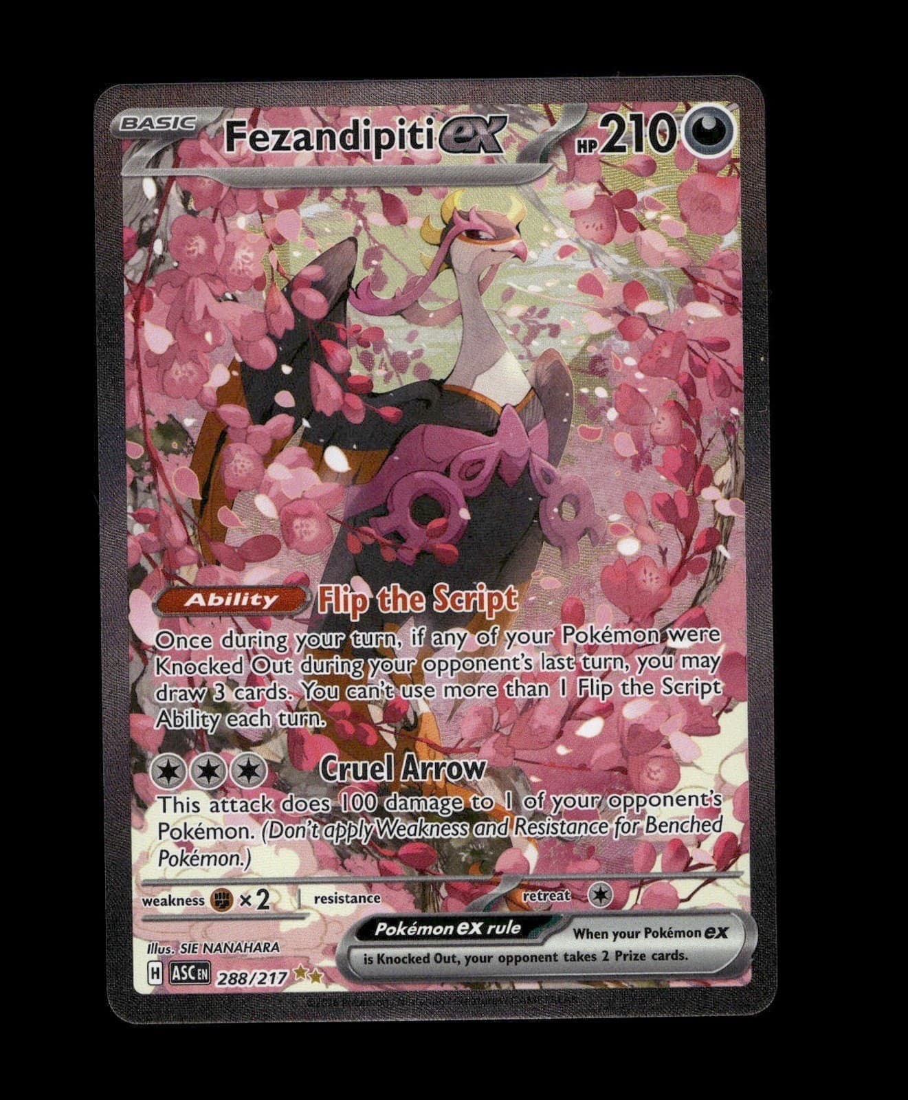 Fezandipiti ex 288/217 Ascended Heroes Pokemon Holo NM/M