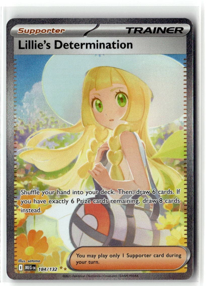 Lillie's Determination 184/132 SIR MEG Pokemon Holofoil Near Mint