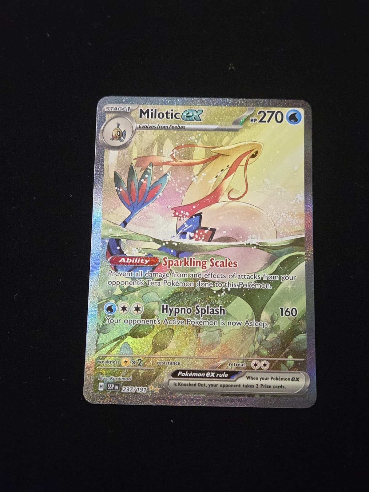 2024 Pokémon Tcg Milotic Ex Surging Sparks Holo 237/191 Nm Condition