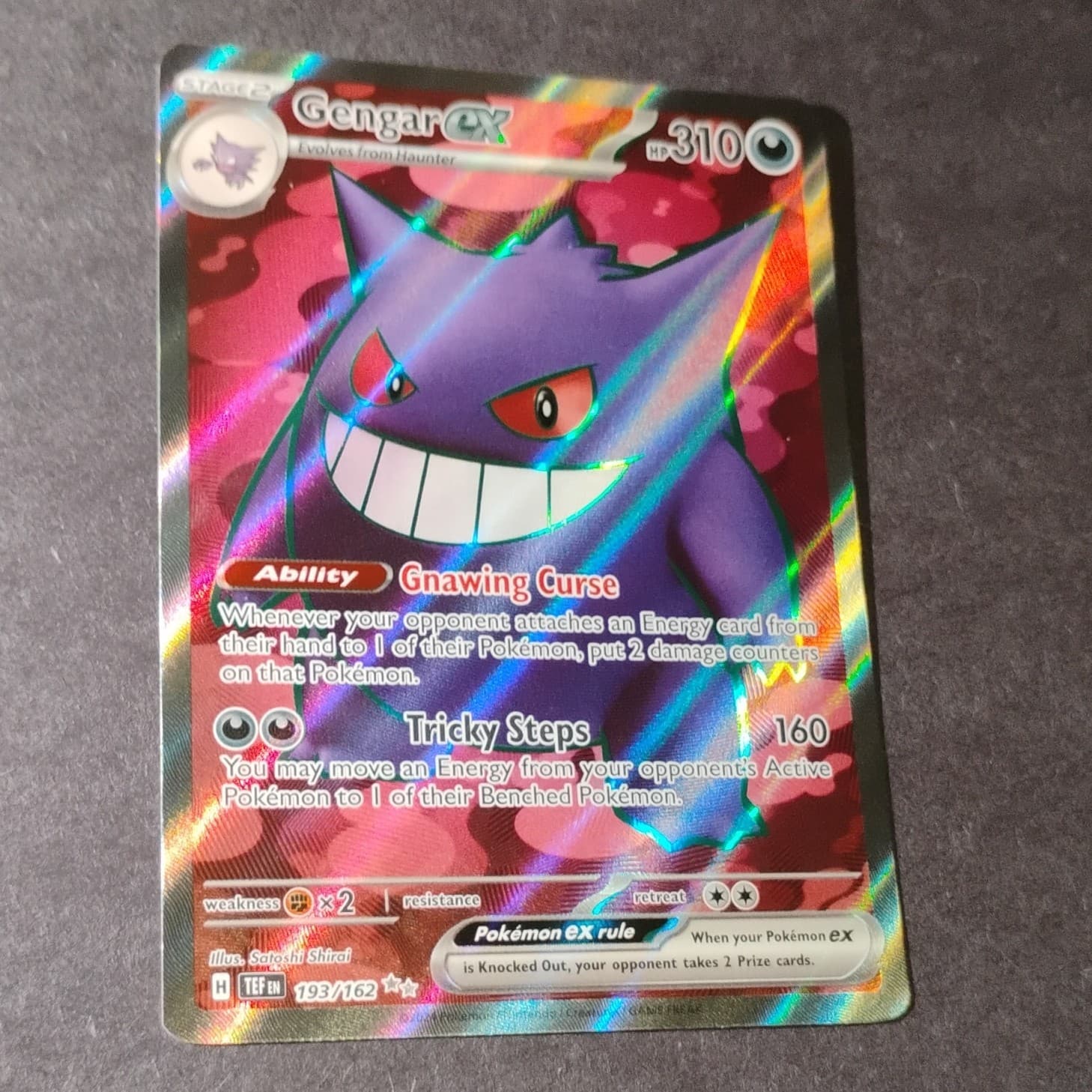 The Pokémon Company Gengar ex 193/162 SV05 Temporal Forces Ultra Rare Holo EN