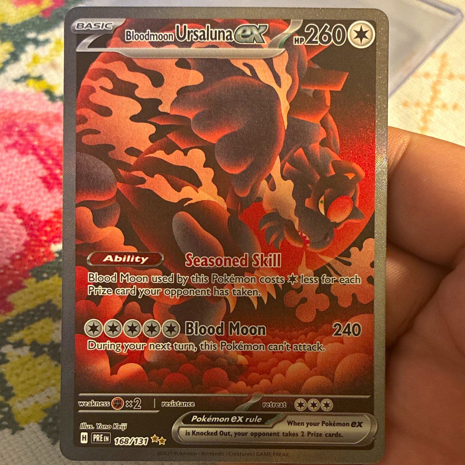 The Pokémon Company Pokémon TCG Bloodmoon Ursaluna ex 168/131 SIR Holo EN