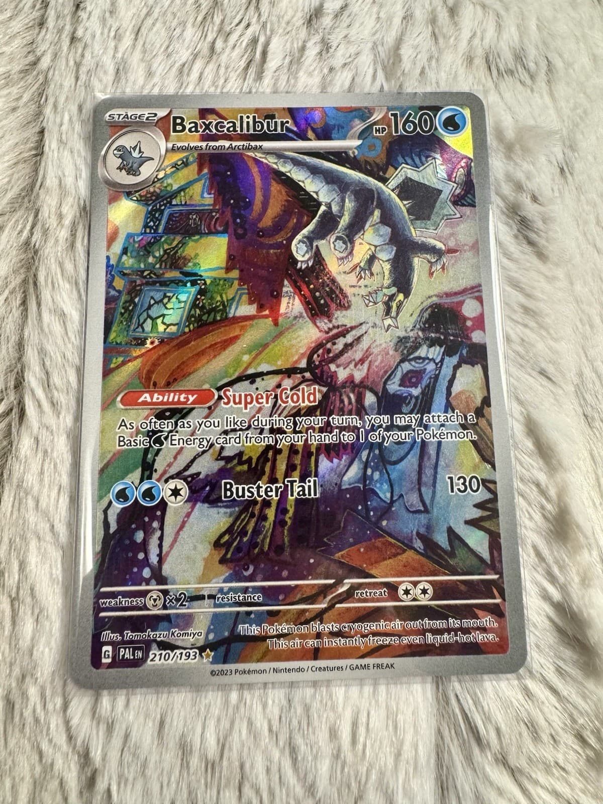 Pokémon Baxcalibur 210/193 Paldea Evolved Illustration NM