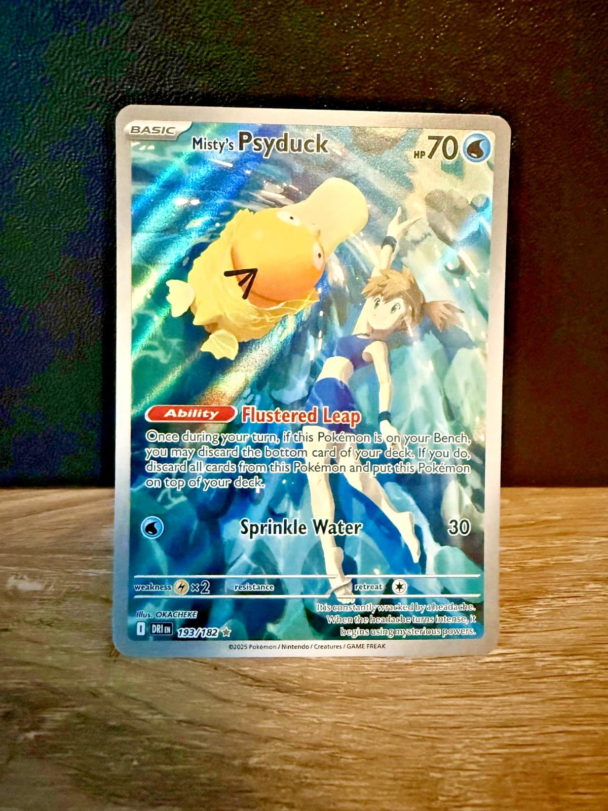 Misty's Psyduck 193/182 Illustration Rare Sv10: Destined Rivals