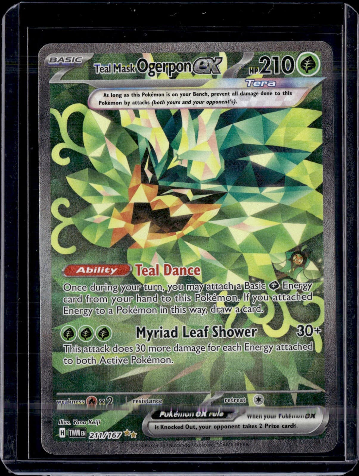 Pokemon SV06: Twilight Masquerade Teal Mask Ogerpon ex 211/167   1