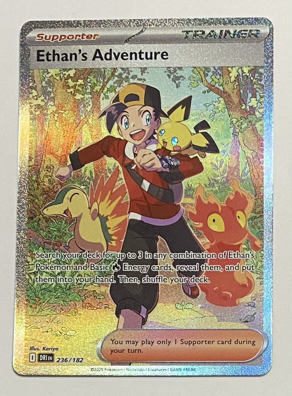 Ethan's Adventure 236/182 SIR - Destined Rivals - Pokemon TCG - NM