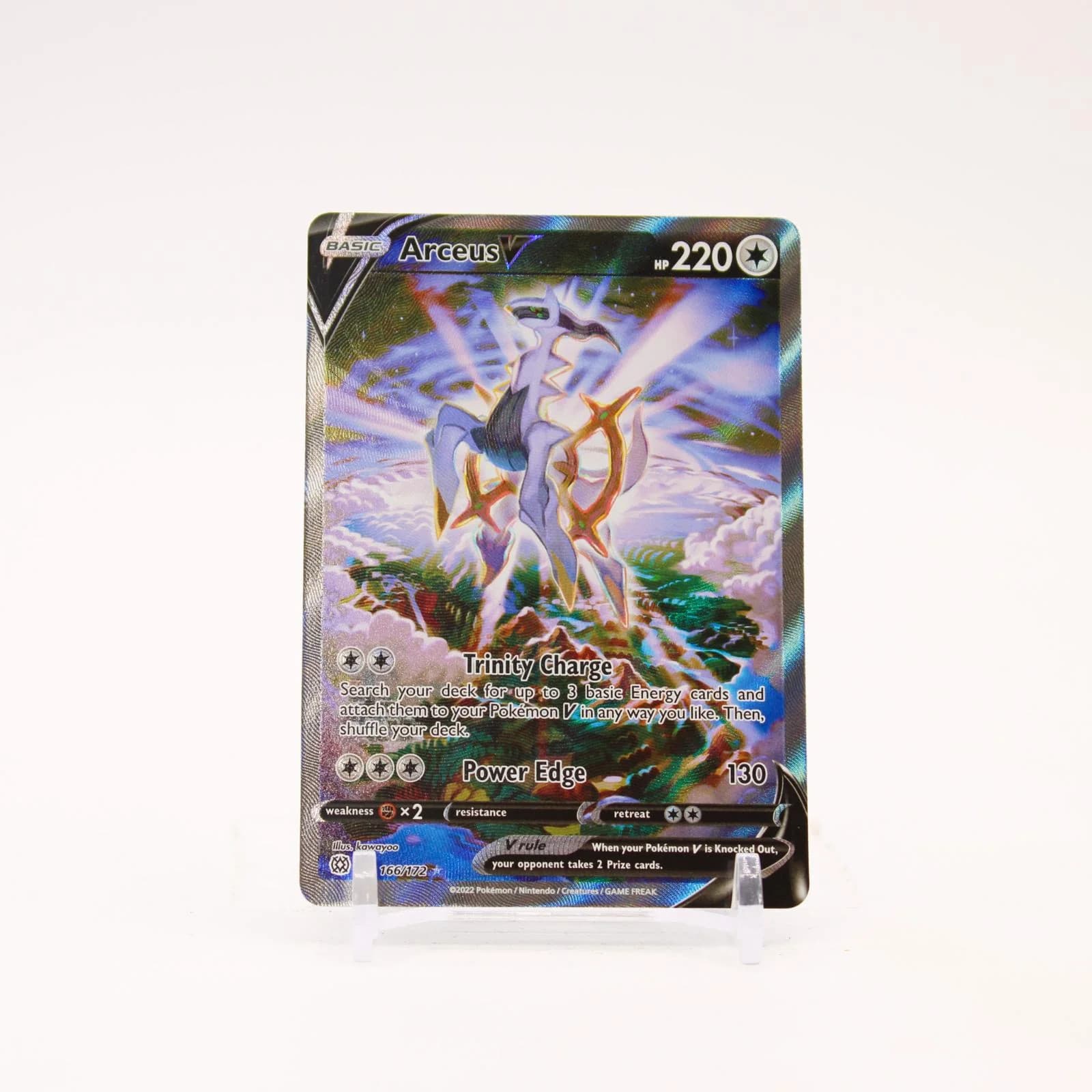 Arceus V - 166/172 Brilliant Stars Holo Alternate Art Pokemon - NM