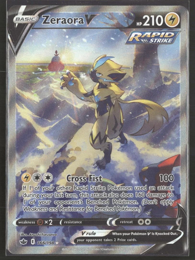 SWSH06: Chilling Reign Zeraora V (Alternate Full Art) #166/198