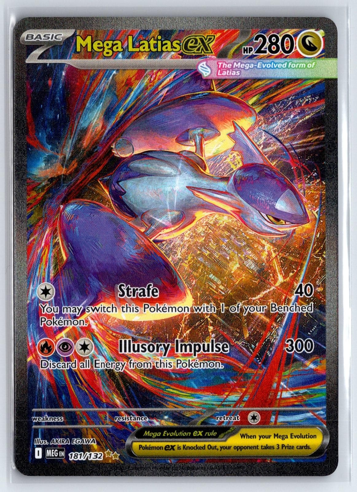 Mega Latias ex 181/132 Special Illustration Rare Mega Evolution Pokemon Holo NM