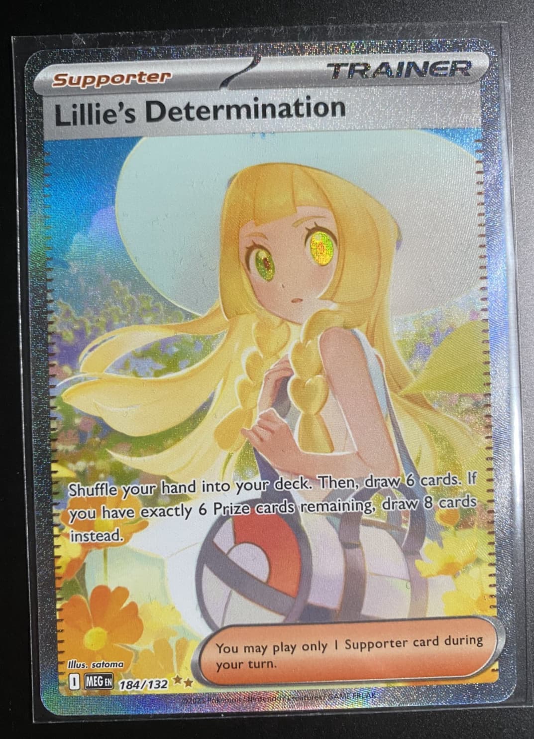 Lillie's Determination 184/132 Me01: Mega Evolution Holo (Near Mint)
