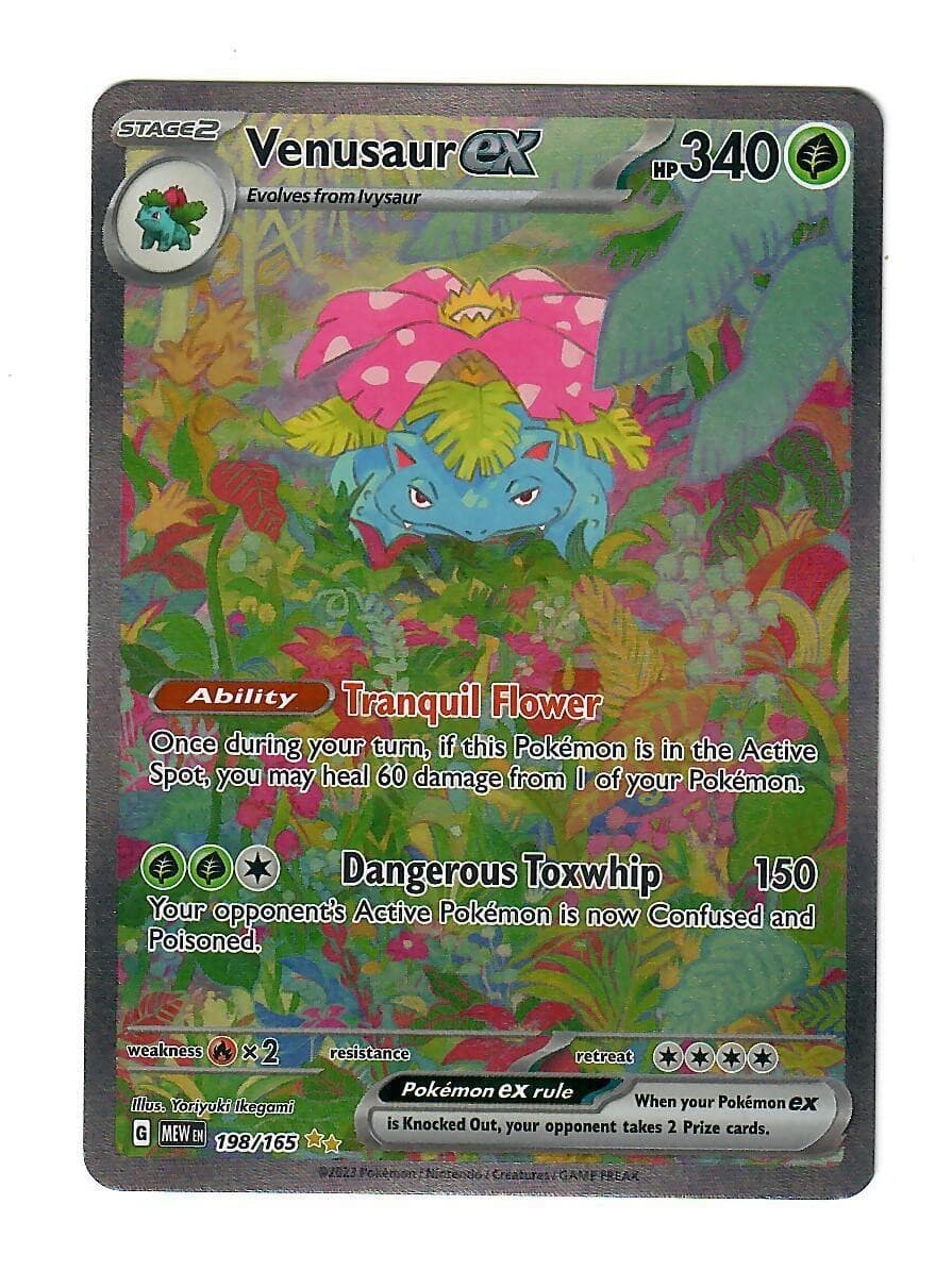 Venusaur ex Holo Special Illustration Rare SV: Scarlet & Violet 151 198/165 NM