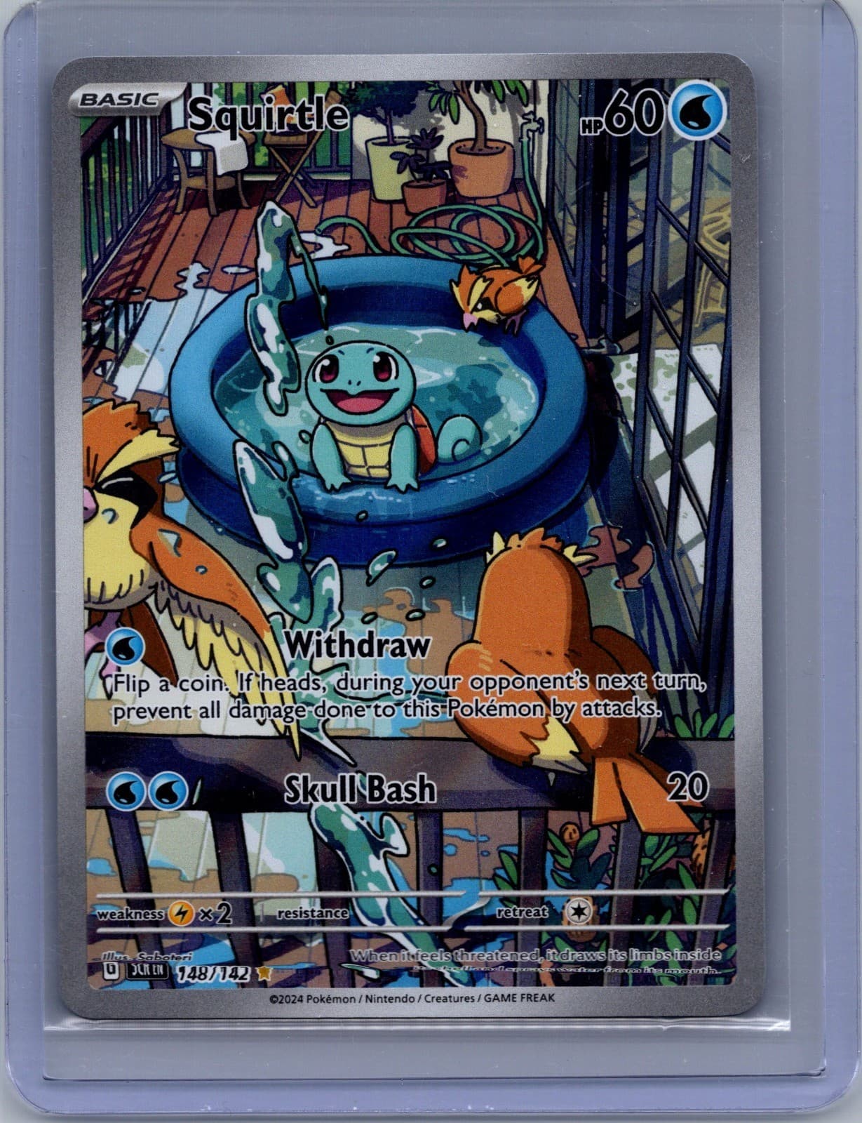 Squirtle Holo Illustration Rare SV07: Stellar Crown 148/142
