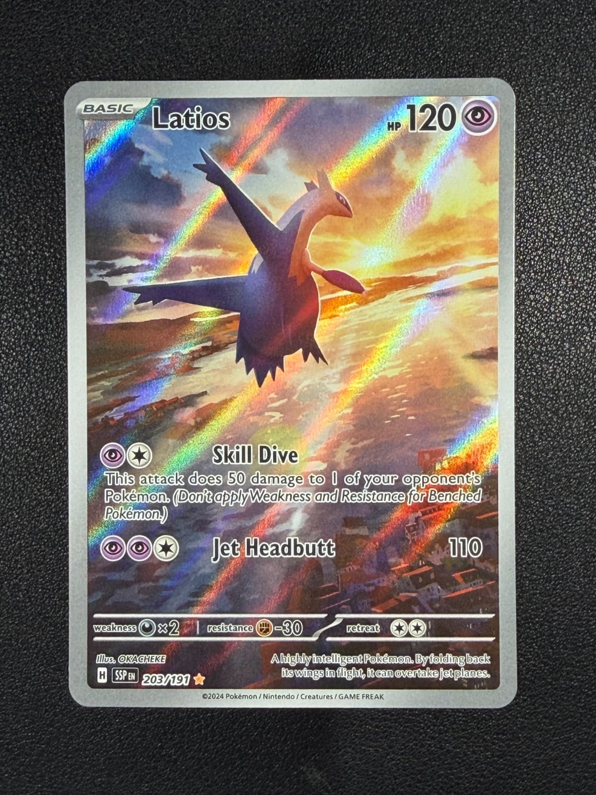 Latios 203/191 Sv08: Surging Sparks Holo Illustration Rare IR English