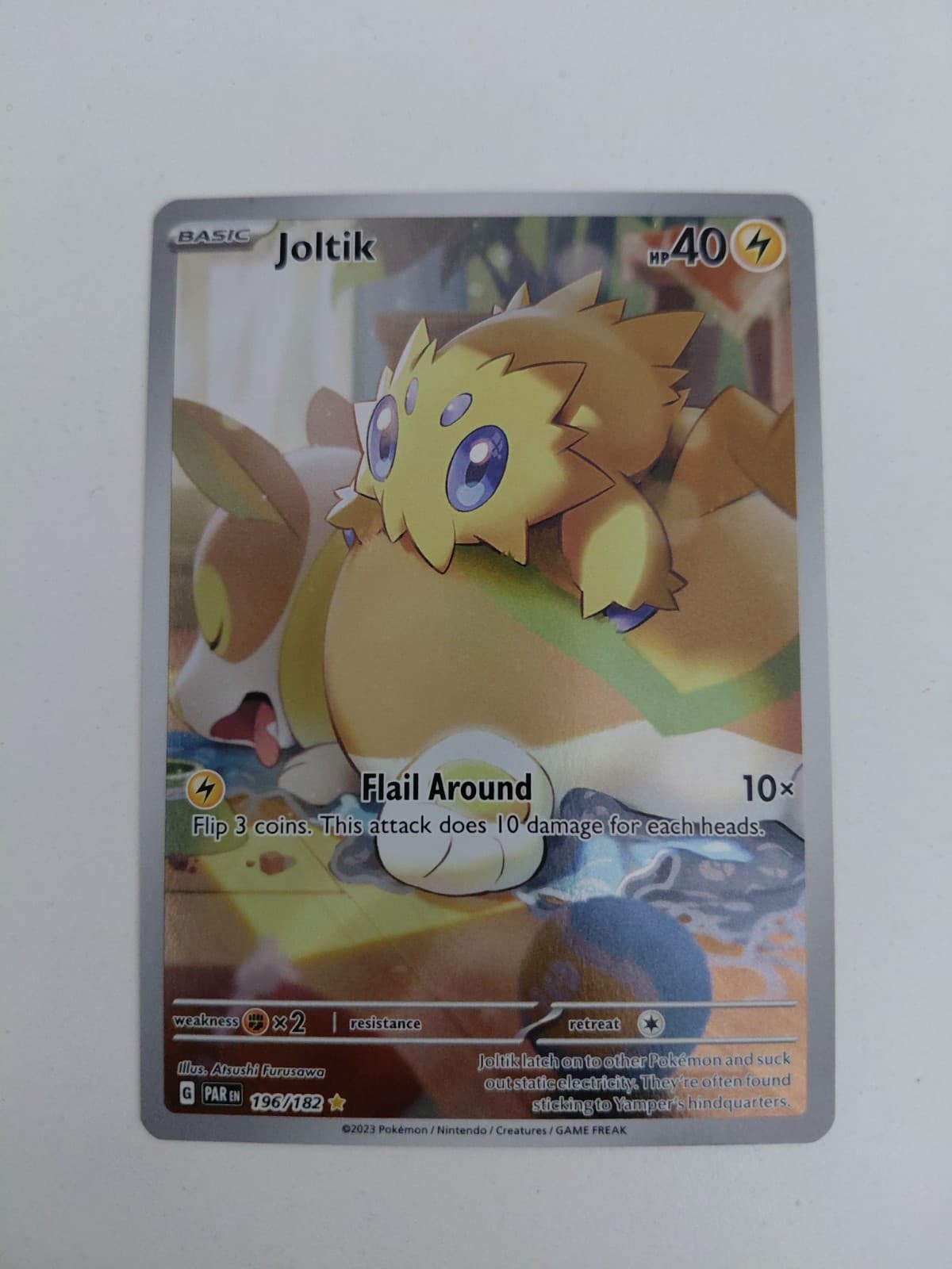 Pokemon TCG Joltik Illustration Rare Holo Paradox Rift 196/182 English 2023