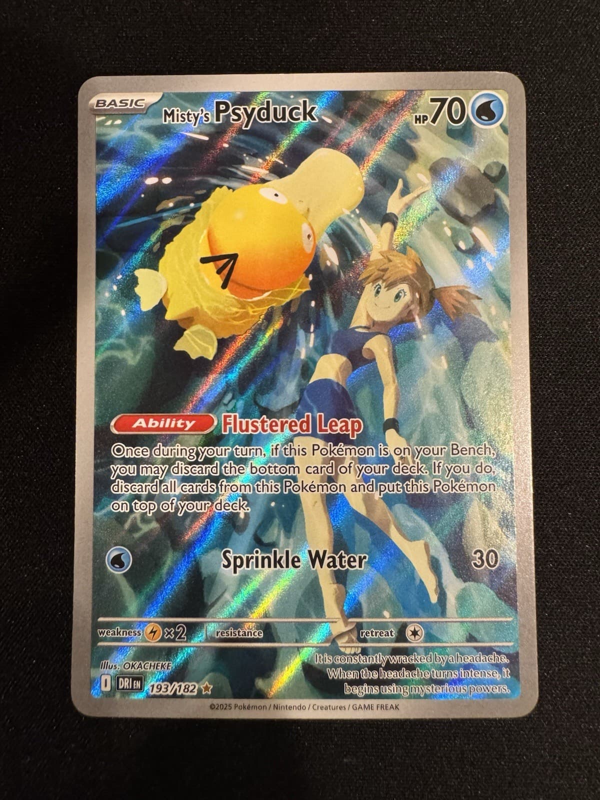 Pokemon TCG Misty's Psyduck 193/182 Sv10: Destined Rivals Holo Illustration Rare