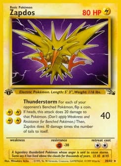 Zapdos Fossil 30
