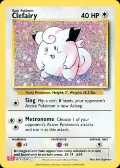 Clefairy Pokémon TCG Classic - Charizard 13