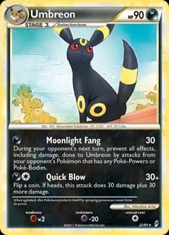 Umbreon Call of Legends 22