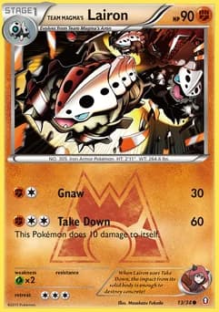 Team Magma's Lairon Double Crisis 13