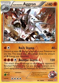 Team Magma's Aggron Double Crisis 14