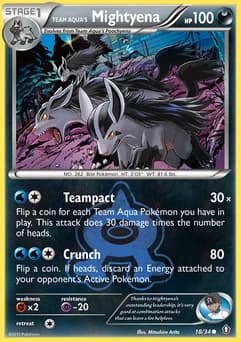 Team Aqua's Mightyena Double Crisis 18