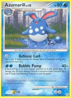 Azumarill Diamond & Pearl 18