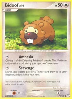 Bidoof Diamond & Pearl 70