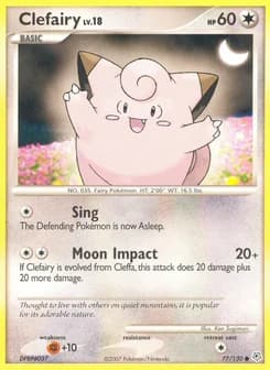 Clefairy Diamond & Pearl 77