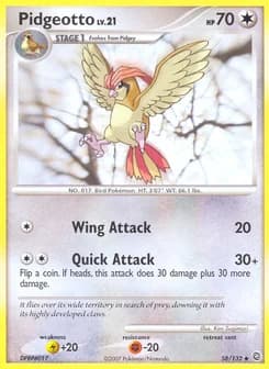Pidgeotto Secret Wonders 58